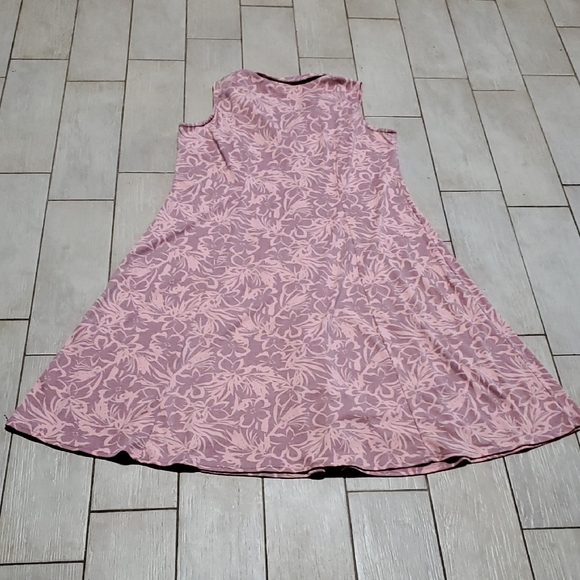 Only Necessities Women's 18W Dress - Pink, Floral Design, Sleeveless, ButtonDown - Picture 4 of 4